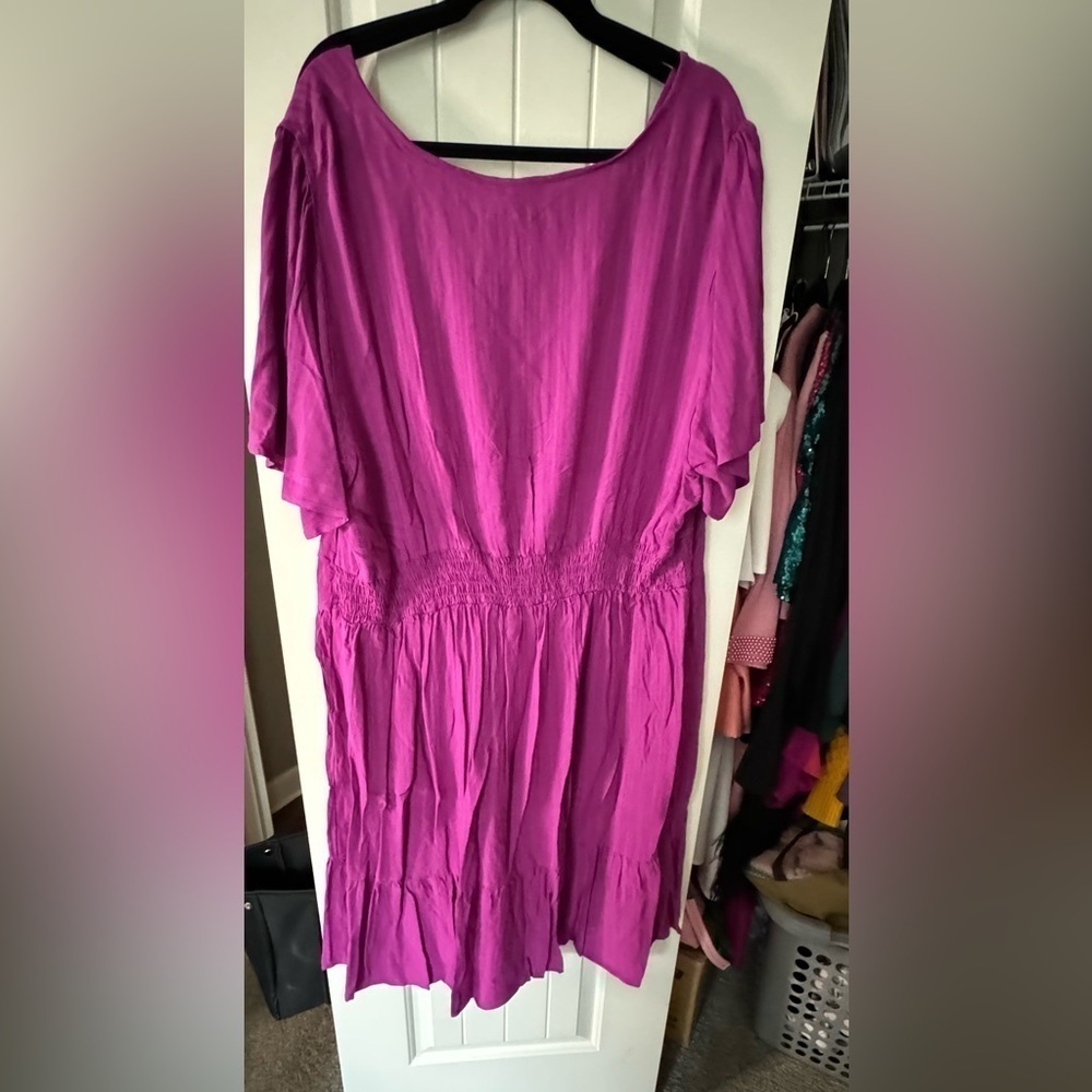 Women's Plus Size Short Sleeve A-Line Dress - Knox
Rose™ Purple 3X- NWT - Picture 6 of 10